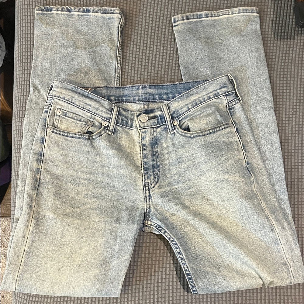 Levi's Men's Light Gray Straight Jeans